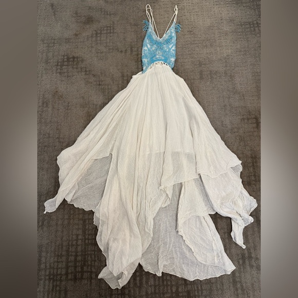 Free People Beaded Turquoise Spirit Maxi Dress - Picture 5 of 14